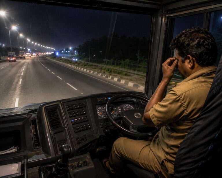 Tired Bus Driver