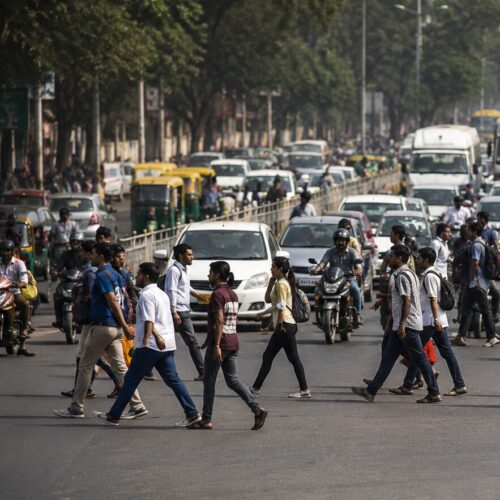Millions of people crossing the road at their own risk