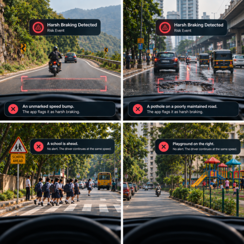 global telematics apps sending false alerts on Indian Roads